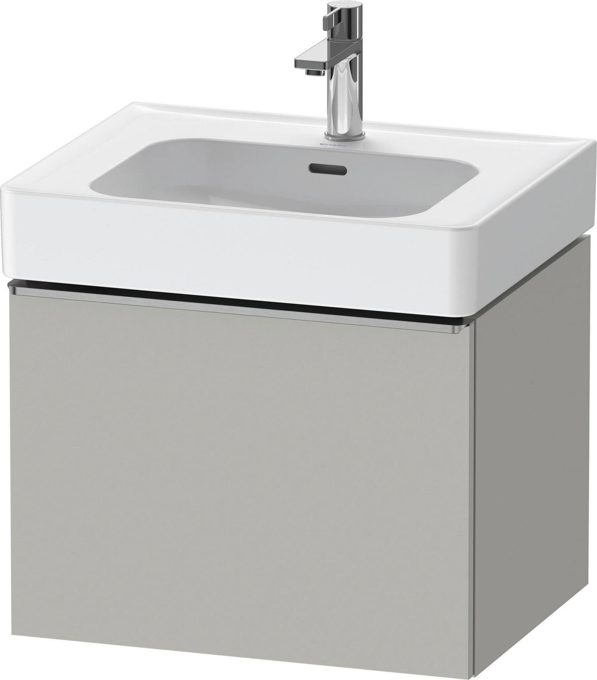DURAVIT D-Neo Waschtischunterbau 584 mm Eiche Schwarz Matt mit Bronze Griff