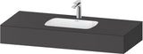 DURAVIT Qatego Einbauwaschtisch mit Konsole 800x550mm Weiß Hochglanz – Studio F. A. Porsche
