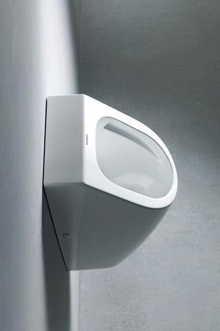DURAVIT Urinal ME by Starck, spülrandlos, Zulauf hinten, elektronisch, weiß