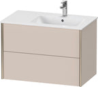 taupe matt / Spanplatte / 2Schubk.,champ.matt/taupe