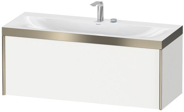 Duravit Möbelwaschtischset XViu 1200x480mm mit Unterbau, 1 Auszug, Ahorn mitte