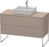 DURAVIT XSquare Waschtischunterbau bodenstehend 1200 mm Basalt Matt mit 2 Schubkästen