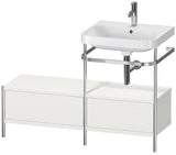 Duravit Waschtischset Happy D.2 Plus 1200x490mm taupe supermatt – Einrichtungssystem Nussbaum rechts