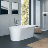 Duravit D-Neo Einhebel-Wannenmischer bodenstehend mit Keramikmischsystem in Chrom