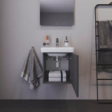 Duravit No.1 Waschtischunterbau wandhängend 440 mm, 1 Tür links, weiß matt