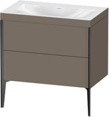 DURAVIT XViu c-bonded Waschtischset 800 mm mit 2 Auszügen, bodenstehend, Soft-Close