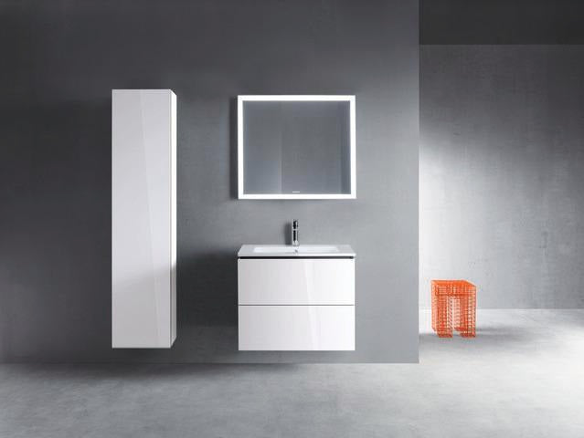 DURAVIT L-Cube Hochschrank weiß hochglanz 400 mm, 1 Tür links, 1760 mm – wandhängend, Soft-Close