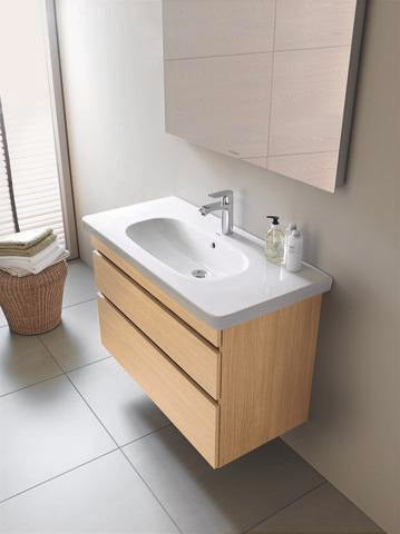 DURAVIT DuraStyle Möbelwaschtisch 1000 mm mit Überlauf & WonderGliss – Weiß