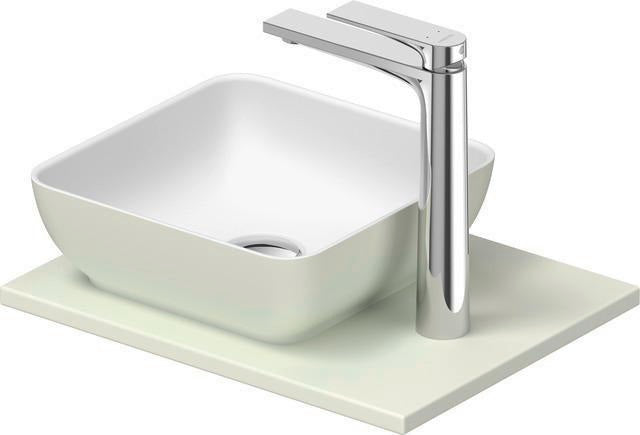 DURAVIT Sivida Aufsatzbecken Set mit Konsole 410x330mm Weiß ohne Hahnloch