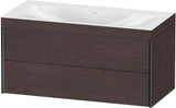DURAVIT XViu c-bonded Waschtischunterbauset 1000 mm, 2 Schubkästen, Eiche Schwarz