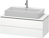 DURAVIT L-Cube Konsolenwaschtischunterbau 1020 mm betongrau matt, 2 Schubkästen, Tip-On