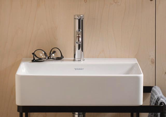 DURAVIT DuraSquare Handwaschbecken 450 mm mit Hahnlochbank, weiß, ohne Überlauf