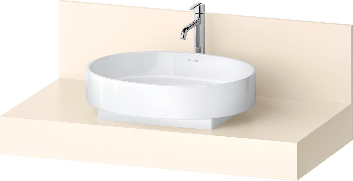 Duravit Balcoon Konsole 1000x370x550 mm – Elfenbein Matt, 1 Ausschnitt mittig