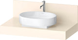 Duravit Balcoon Konsole 1000x370x550 mm – Elfenbein Matt, 1 Ausschnitt mittig