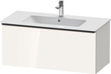 Duravit D-Neo Waschtischunterbau 1010 mm, 1 Auszug, Weiß Matt, Griff Bronze Gebürstet, Wandhängend