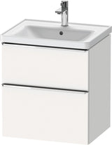 Duravit D-Neo Waschtischunterbau 584 mm betongrau matt mit Auszug und Schubkasten