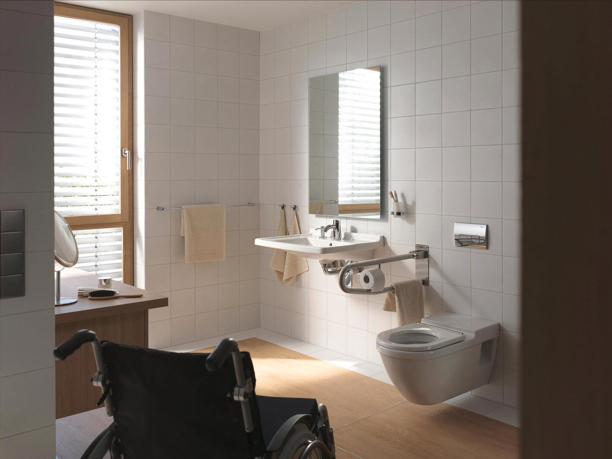 Duravit Waschtisch Starck 3 Vital 600 mm mit Überlauf und Hahnlochbank, weiß