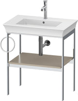 DURAVIT Metallkonsole White Tulip 684 mm, weiß seidenmatt, höhenverstellbar, von Philippe Starck