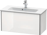 Duravit XSquare Waschtischunterbau 810 mm – wandhängend, Seidenmatt, für ME by Starck