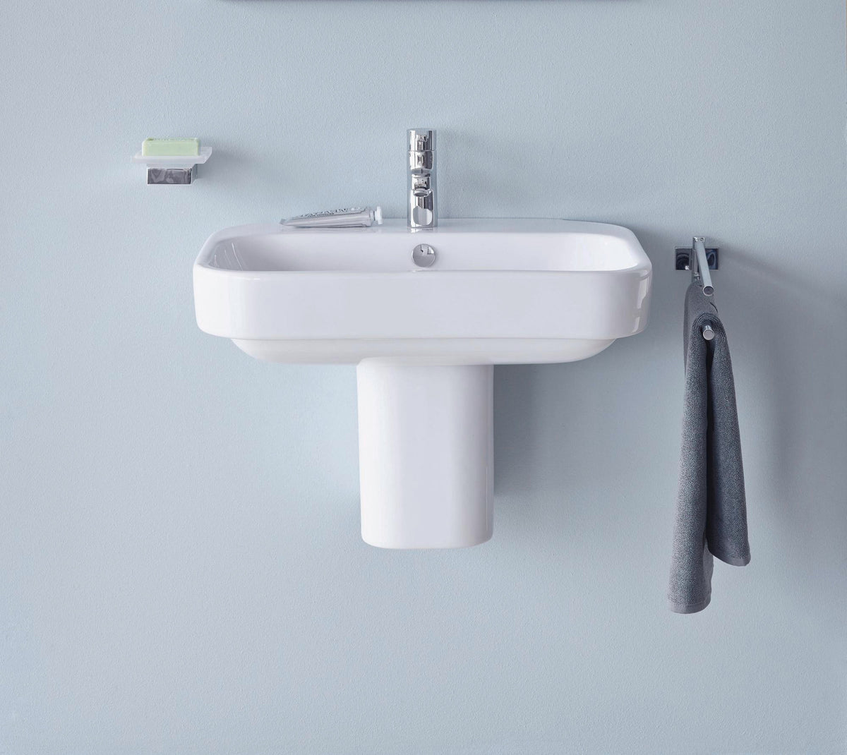 DURAVIT Halbsäule Happy D.2 – Sanitärkeramik weiß, 210 x 310 x 285 mm