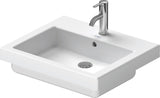 DURAVIT Einbauwaschtisch Vero 550 mm mit WonderGliss, 1 Hahnloch, Überlauf, weiß
