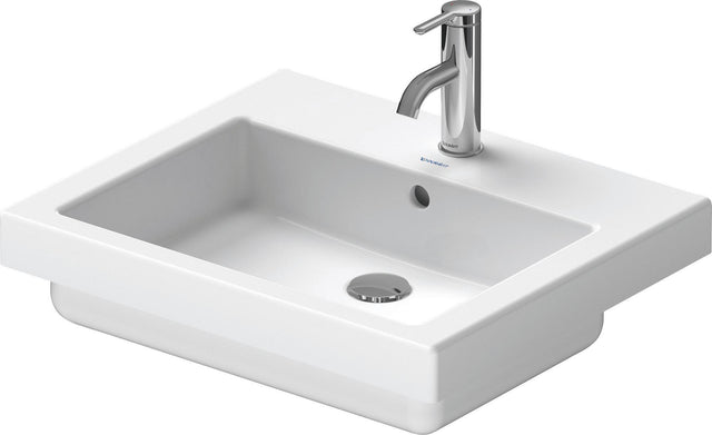 DURAVIT Einbauwaschtisch Vero 550 mm mit WonderGliss, 1 Hahnloch, Überlauf, weiß