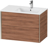 DURAVIT XViu Waschtischunterbau wandhängend 810 mm, 2 Schubkästen, weiß matt