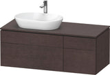 DURAVIT L-Cube Waschtischunterbau 1220 mm taupe supermatt mit Tip-On-Technik und Soft-Close