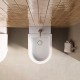 DURAVIT Balcoon Standbidet DuraShield Weiß Hochglanz 370x570mm mit Überlauf