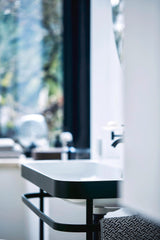 Duravit C.1 Einhebel-Waschtischmischer M mit Zugstange, Schwarz Matt