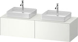 Duravit White Tulip Waschtischunterbau 1600 mm von Philippe Starck – wandhängend, mit Tip-On-Technik und LED-Innenbeleuchtung