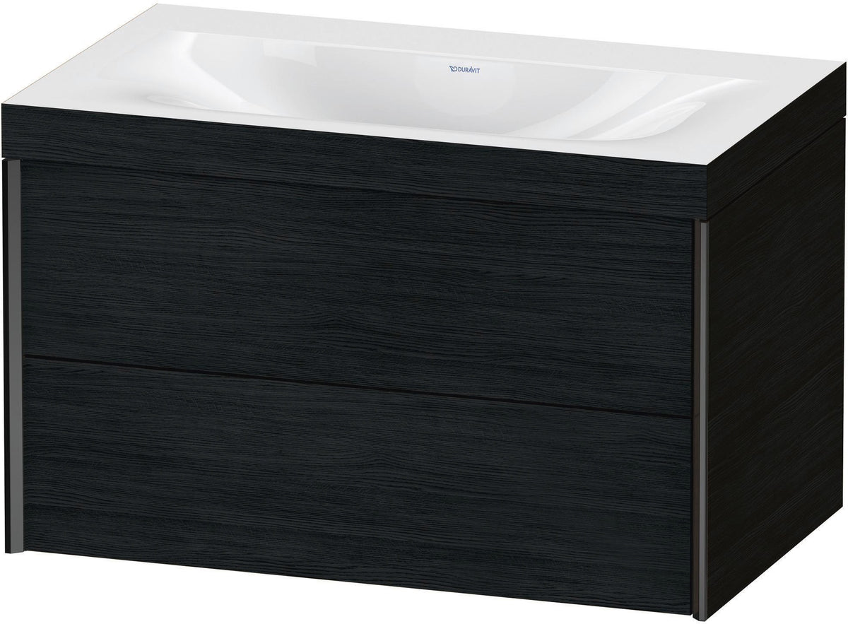 DURAVIT XViu c-bonded Waschtischset wandhängend 800x480x503mm mit 2 Schubkästen, Push-Open und Soft-Close