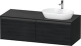 Duravit Ketho.2 Konsolen-Waschtischunterbau 1400 mm Betongrau Matt mit 2 Auszügen