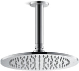 Duravit Kopfbrause D200mm Schwarz Matt – Rund, Winkelverstellbar, Antikalk, Decken-/Wandmontage