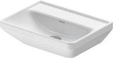 DURAVIT D-Neo Handwaschbecken 450 mm weiß mit WonderGliss – Wandhängend, 1 Hahnloch
