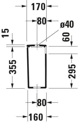 DURAVIT DuraStyle Spülkasten weiß – Dual Flush, Anschluss unten links, 390x170x370 mm
