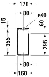 DURAVIT DuraStyle Spülkasten weiß – Dual Flush, Anschluss unten links, 390x170x370 mm