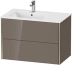 flannel grey hochglanz / Mitteldichte Faserplatte (MDF) / 2Schubk.,champ.matt/flan.grey