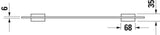 DURAVIT Karree Glasablage 600 mm matt – Design by Duravit, Glas, mit Dekor
