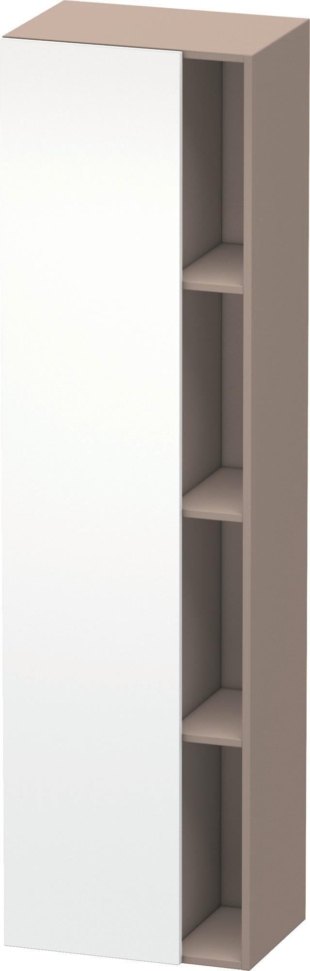 DURAVIT DuraStyle Hochschrank 360x500x1800mm, 1 Tür links, weiß matt – Wandhängend mit Soft-Close