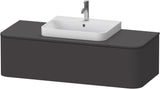 DURAVIT Happy D.2 Konsolenwaschtischunterbau 1300 mm taupe supermatt mit Tip-On-Technik & LED