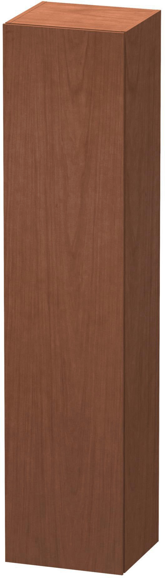 Duravit Hochschrank L-Cube 363x400x1760mm, 1 Tür, links, amerikanisch Nussbaum