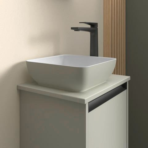 DURAVIT Sivida Aufsatzbecken Set mit Konsole 410x330mm Weiß ohne Hahnloch