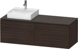 Duravit L-Cube Konsolenwaschtischunterbau 1420 mm Taupe Supermatt mit Tip-On Technik