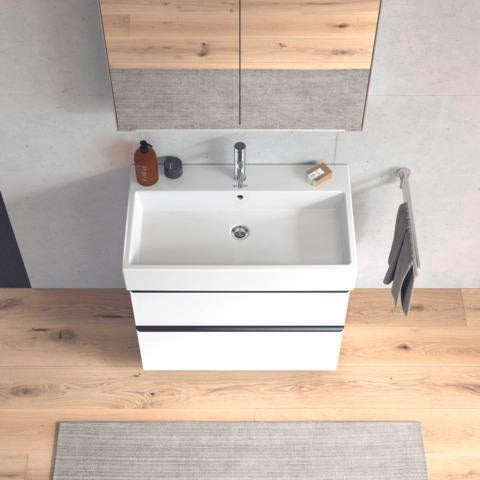 DURAVIT Vero Air Waschtisch 800 mm, weiß, mit Überlauf & Hahnlochbank