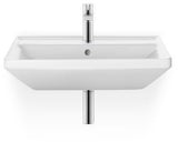 Duravit D-Neo Waschtisch 550 mm weiß mit Überlauf und WonderGliss