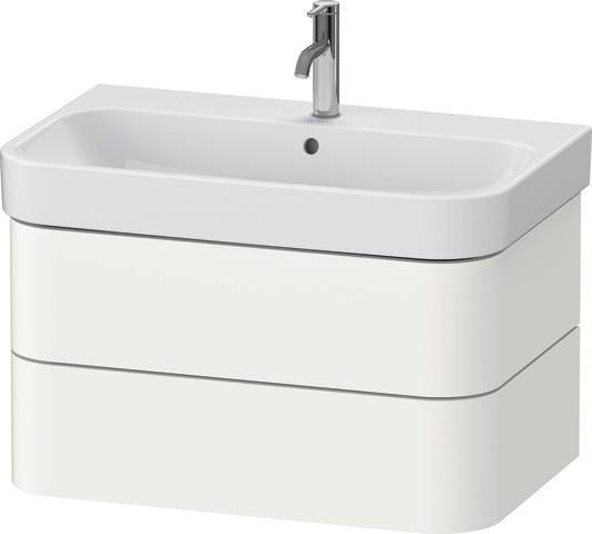 Duravit Waschtischunterbau Happy D.2 Plus 775 mm taupe supermatt mit Tip-On-Technik
