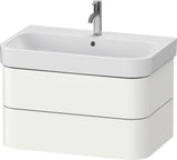 Duravit Waschtischunterbau Happy D.2 Plus 775 mm taupe supermatt mit Tip-On-Technik