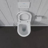 DURAVIT Wand-WC ME by Starck 480 mm Weiß Seidenmatt Rimless Tiefspüler