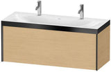 Duravit XViu Möbelwaschtischset 1200 mm mit Unterbau, 1 Hahnloch und Raumsparsiphon
